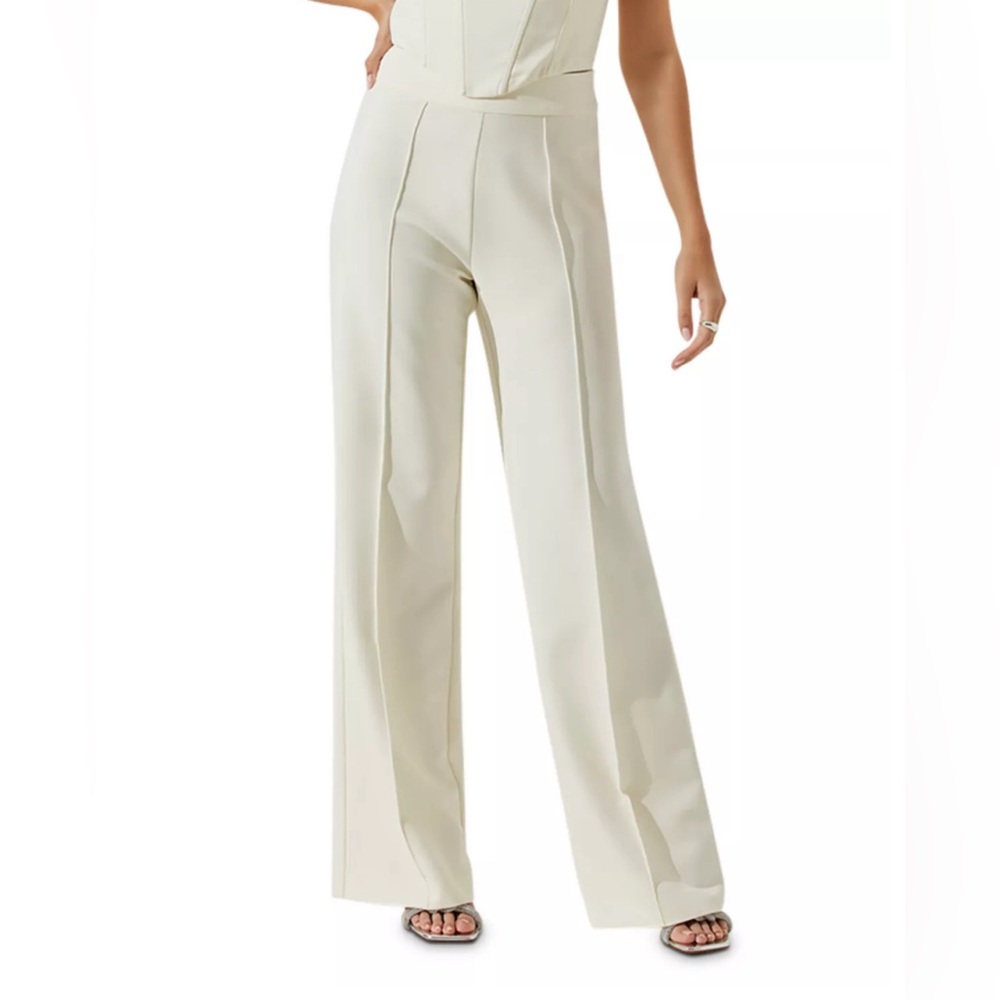 Astr Madison Pants - Ivory XS